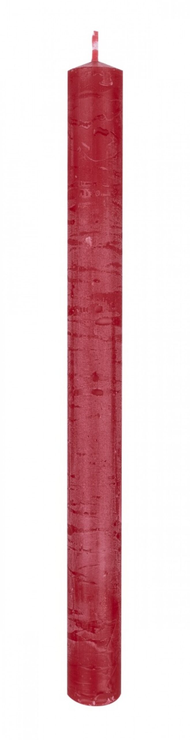 Świeca stołowa DONAU HOME Rustic Classic, 22x250mm, 4 szt., czerwony