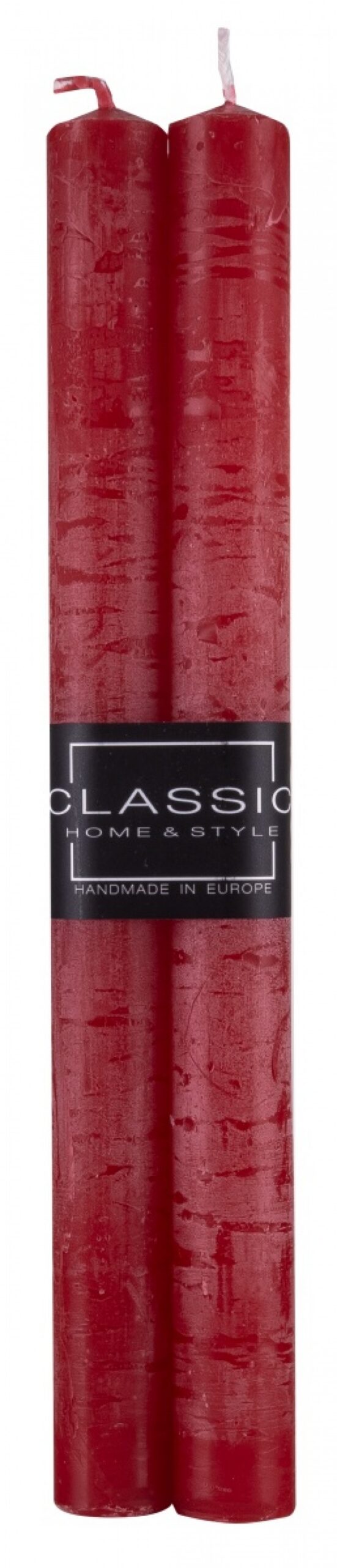 Świeca stołowa DONAU HOME Rustic Classic, 22x250mm, 4 szt., czerwony - obrazek 2