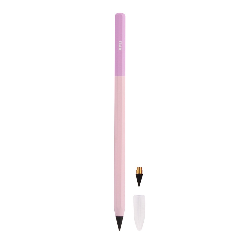 Ołówek wieczny APLI Infinite Nordic, HB, 1 szt., pudełko kartonowe z zawieszką, fioletowy - obrazek 4