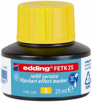 Tusz do uzupełniania markerów do flipchartów e-FETK 25 EDDING, żółty