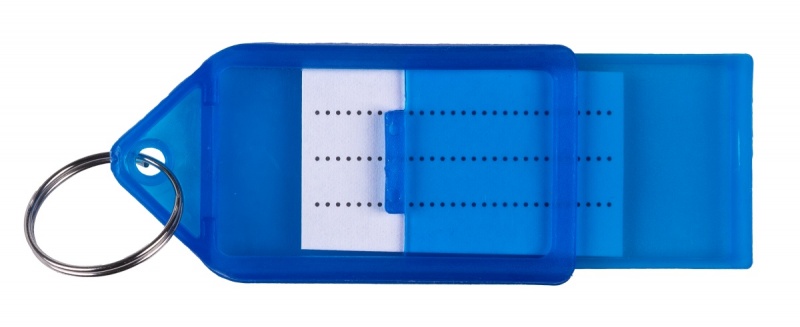 Zawieszki na klucze Q-CONNECT, 55x30mm, 40 szt., niebieskie - obrazek 2