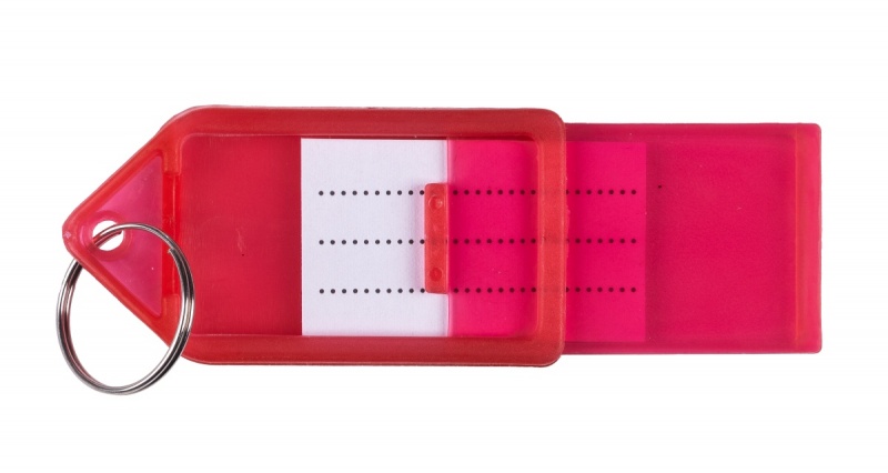 Zawieszki na klucze Q-CONNECT, 55x30mm, 40 szt., czerwone - obrazek 2