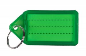 Zawieszki na klucze Q-CONNECT, 55x30mm, 40 szt., zielone