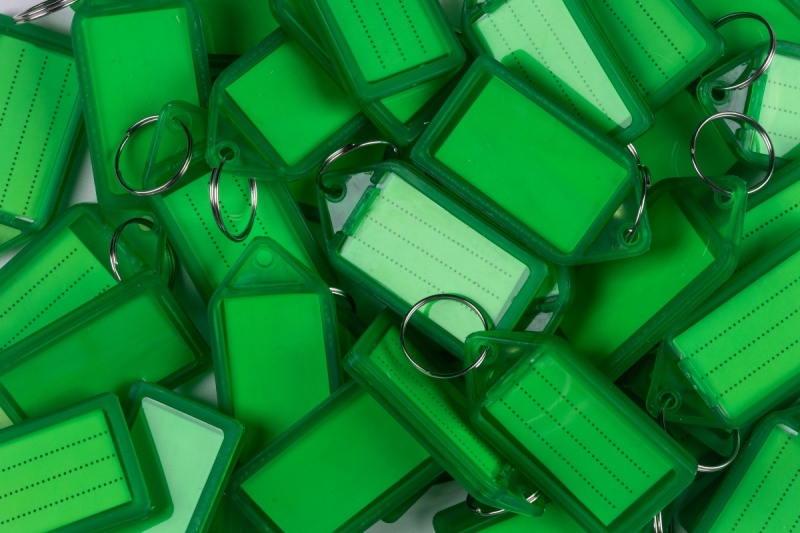 Zawieszki na klucze Q-CONNECT, 55x30mm, 40 szt., zielone - obrazek 3