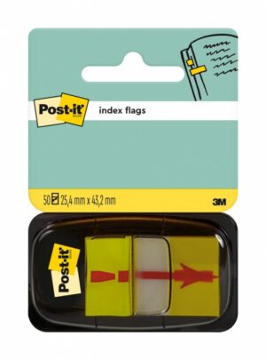 Zakładki indeksujące POST-IT® z nadrukiem „wykrzyknik” (680-33), PP, 25,4x43,2mm, 50 kart.