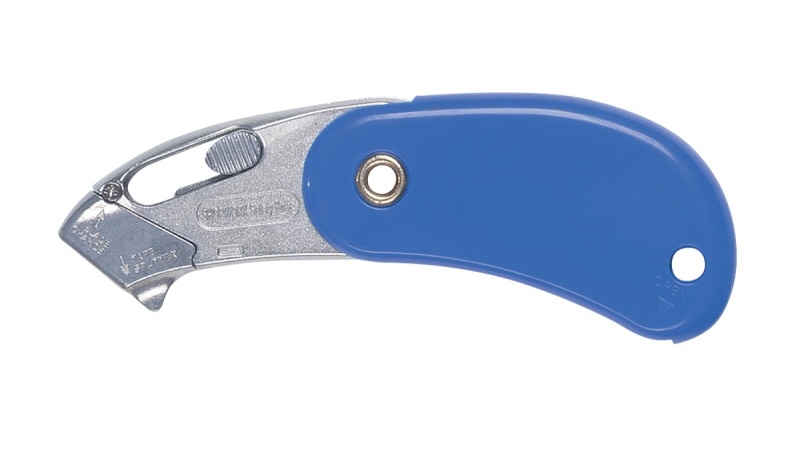 Nóż bezpieczny DONAU SAFETY DS-WO3, wymienne ostrze, zawieszka, niebieski - obrazek 2