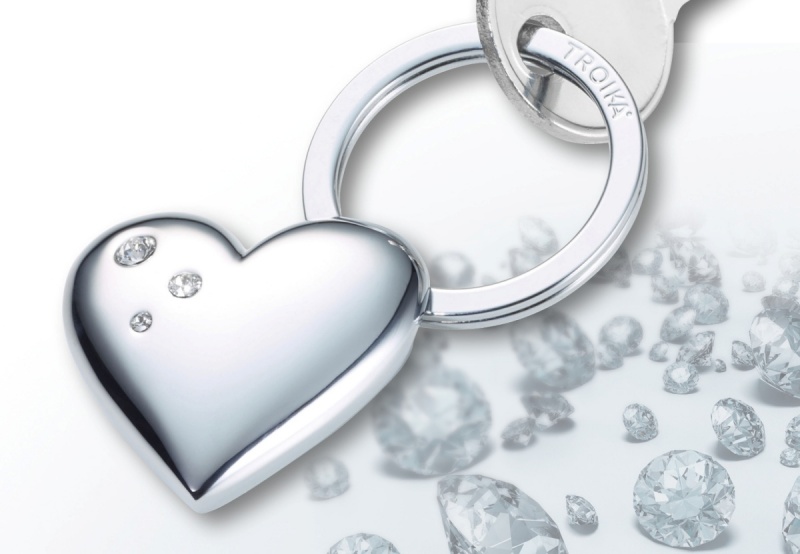 Brelok TROIKA Girls Best Friends Shiny, kryształki Swarovskiego, metal - obrazek 3