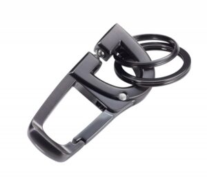 Brelok TROIKA D-Click, system click-lock, karabińczyk, metal