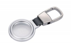 Brelok TROIKA AirTag Holder, etui na AirTag, srebrny