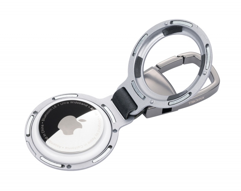 Brelok TROIKA AirTag Holder, etui na AirTag, srebrny - obrazek 4