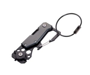 Brelok TROIKA Toolinator, 10 funkcji, stal nierdzewna, tytantowy