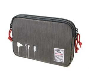 Organizer TROIKA Business Tech Pouch 2, na kable i akcesoria, szary