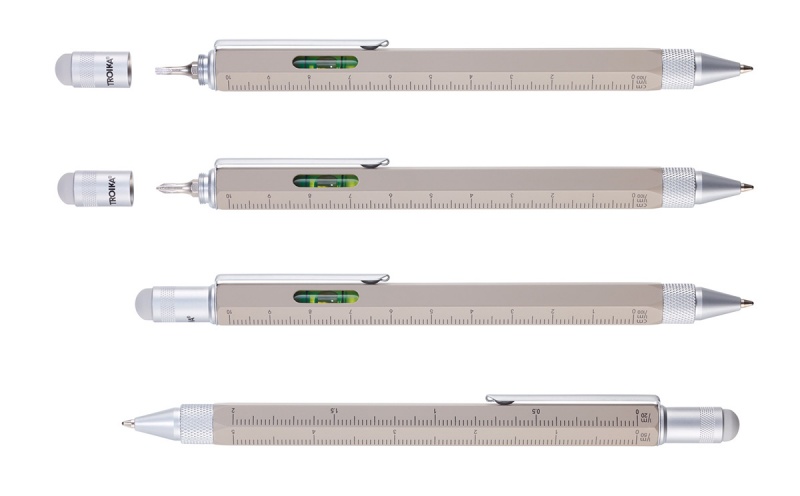 Długopis wielozadaniowy TROIKA Construction, szary - obrazek 2