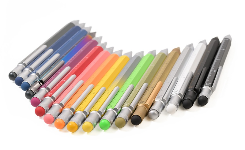 Długopis wielozadaniowy TROIKA Construction, pomarańczowy neonowy - obrazek 3