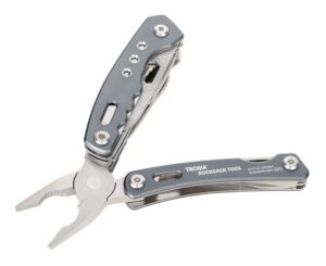 Narzędzie wielofunkcyjne TROIKA Rucksack Tool, 15 funkcji, szary