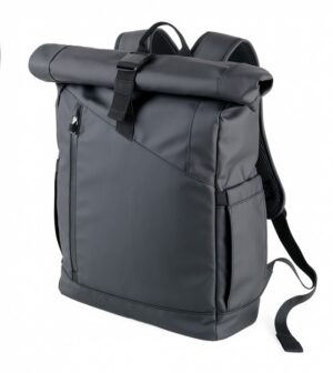Plecak rolowany TROIKA Black Roll Top, czarny