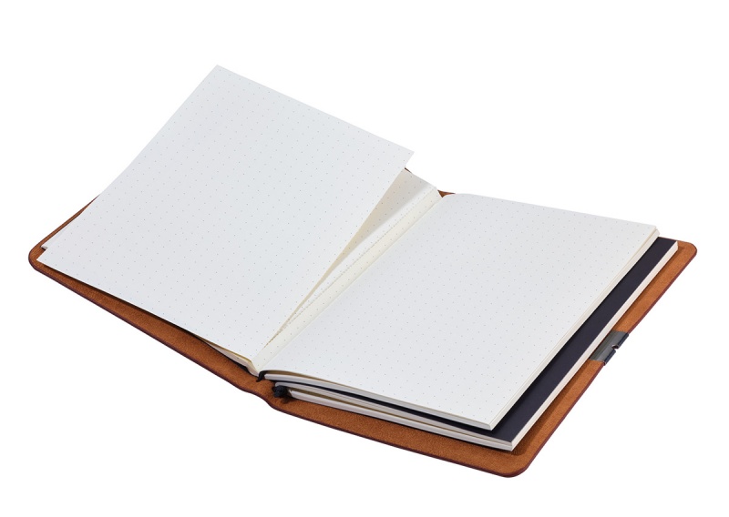 Notes TROIKA Bullet Journal, A5, w kropki, brązowy - obrazek 4