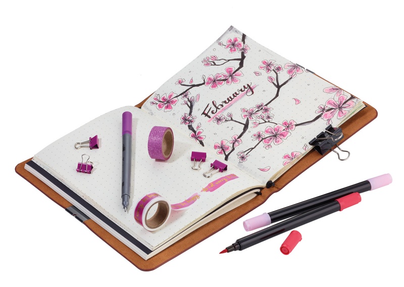 Notes TROIKA Bullet Journal, A5, w kropki, brązowy - obrazek 6