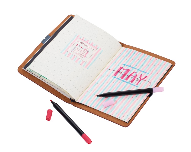 Notes TROIKA Bullet Journal, A5, w kropki, brązowy - obrazek 8