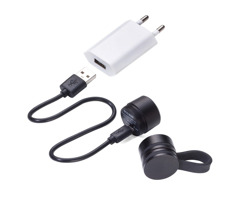 Latarka TROIKA Eco Run, z magnesem, LED, czarna - obrazek 5