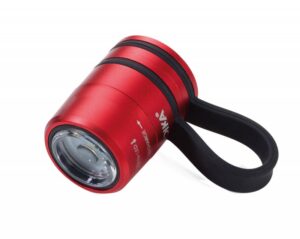 Latarka TROIKA Eco Run, z magnesem, LED, czerwona