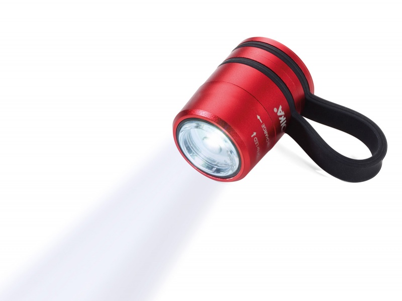 Latarka TROIKA Eco Run, z magnesem, LED, czerwona - obrazek 2