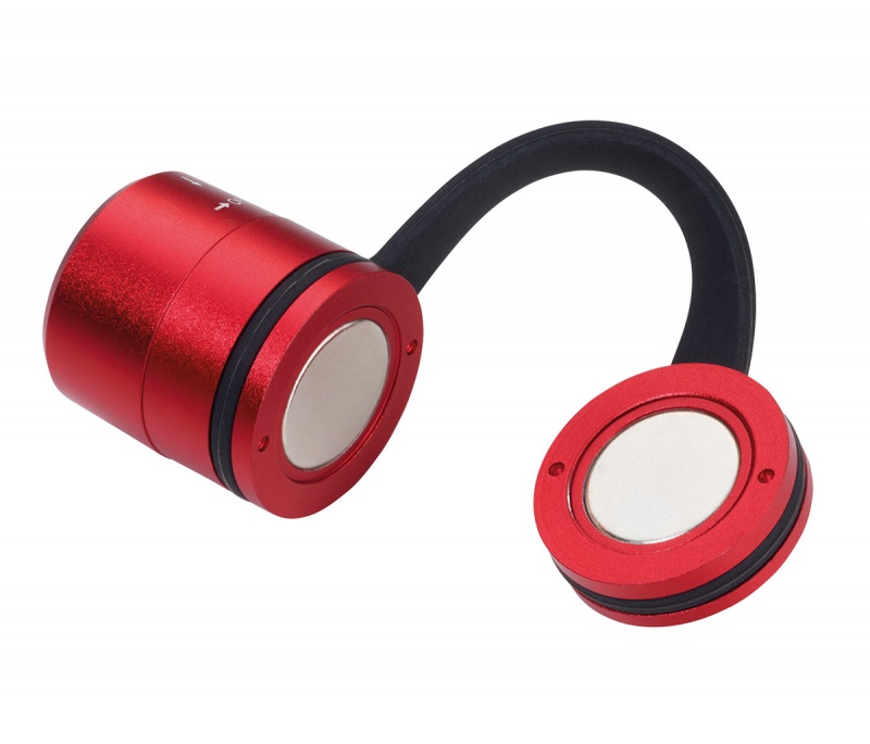 Latarka TROIKA Eco Run, z magnesem, LED, czerwona - obrazek 3