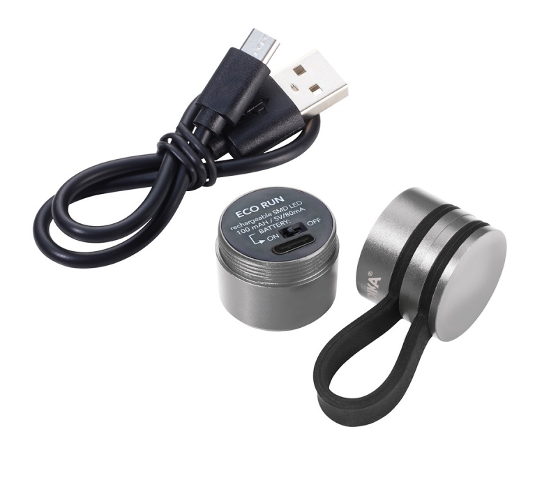 Latarka TROIKA Eco Run, z magnesem, LED, tytan - obrazek 4