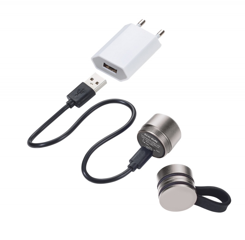 Latarka TROIKA Eco Run, z magnesem, LED, tytan - obrazek 5