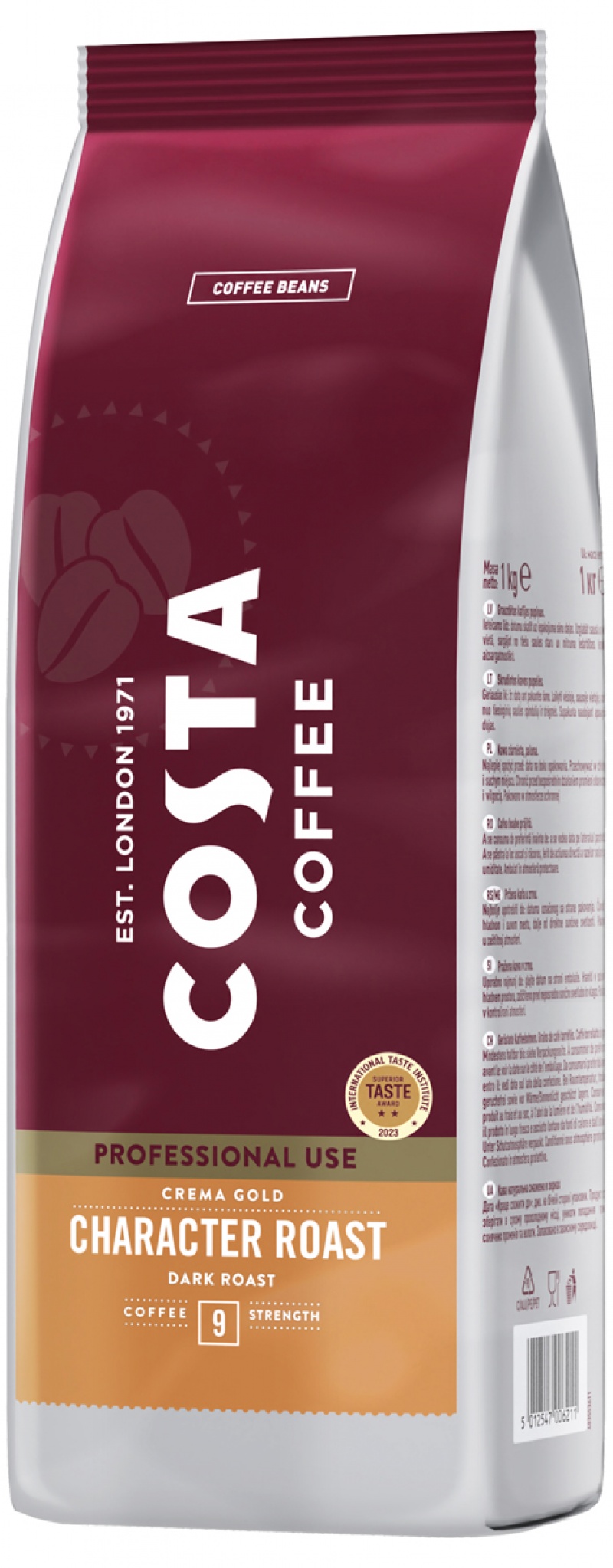 Kawa COSTA COFFEE Crema Gold Dark, ziarnista, 1kg - obrazek 2