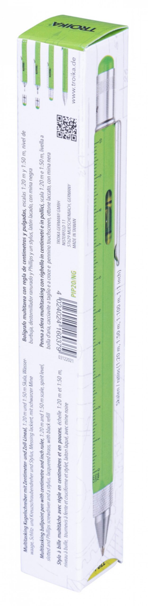 Długopis wielozadaniowy TROIKA Construction, zielony neonowy - obrazek 10