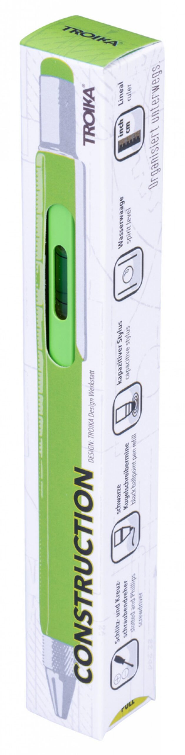 Długopis wielozadaniowy TROIKA Construction, zielony neonowy - obrazek 9