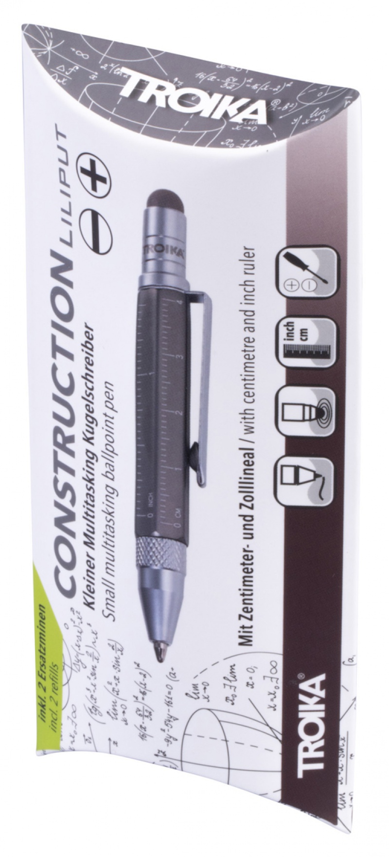 Długopis wielozadaniowy TROIKA Construction Liliput, tytan - obrazek 3
