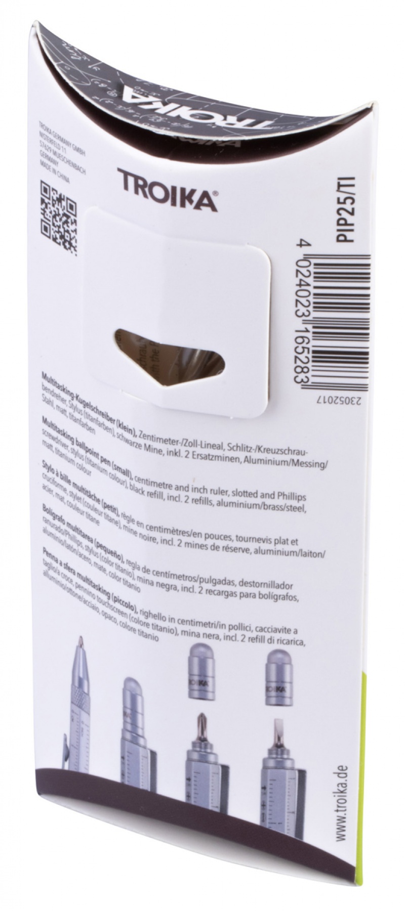 Długopis wielozadaniowy TROIKA Construction Liliput, tytan - obrazek 4