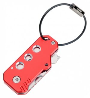 Brelok TROIKA Keytool, 11 funkcji, czerwony