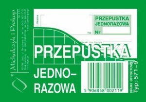 571-9 PJ Przepustka jednorazowa A7 (80)