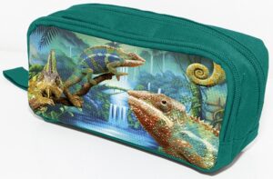 Piórnik-kosmetyczka DONAU Chameleon, bez wyposażenia, 20x8x5,5cm, zielony