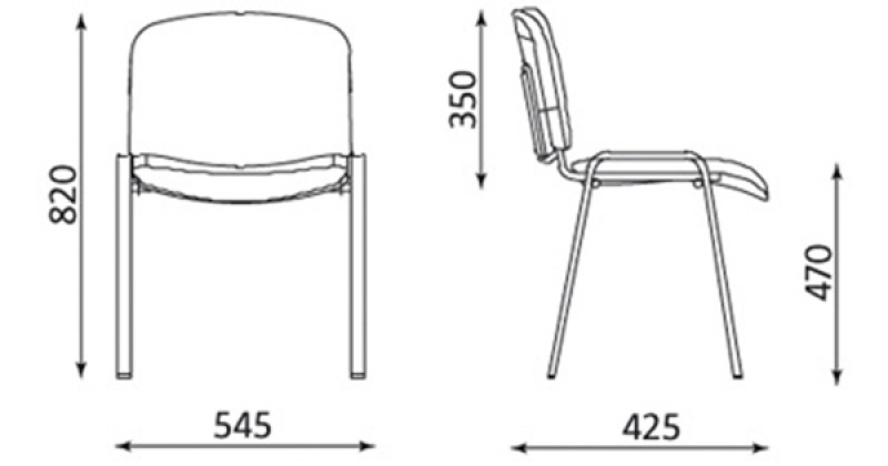 Krzesło konferencyjne OFFICE PRODUCTS Kos Premium, czarne - obrazek 4