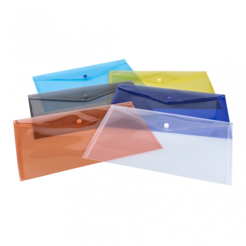 Teczka kopertowa, PP, A4, 235 x 328 x 0,18 mm, na zatrzask, display, mix kolorów - obrazek 2