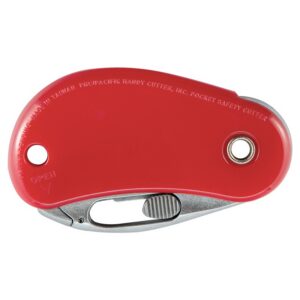 Nóż bezpieczny, składany PSC2, czerwony