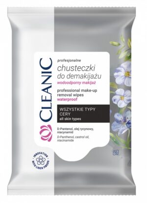 Chusteczki do demakijażu CLEANIC, profesjonalne, 10 szt.