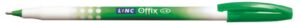 Długopis LINC Offix, śr. kulki 1mm, gr. linii 0,33mm, zielony