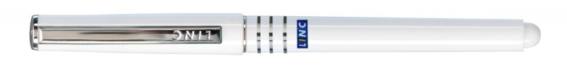 Długopis LINC Axo, śr. kulki 0,7mm, gr. linii 0,3mm, biała obudowa, niebieski