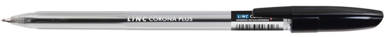 Długopis LINC Corona Plus, śr. kulki 0,7mm, gr. linii 0,3mm, czarny - obrazek 2