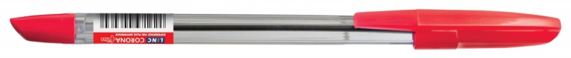 Długopis LINC Corona Plus, śr. kulki 0,7mm, gr. linii 0,3mm, czerwony