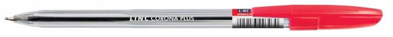 Długopis LINC Corona Plus, śr. kulki 0,7mm, gr. linii 0,3mm, czerwony - obrazek 2