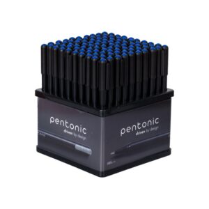 Display długopisów LINC Pentonic, śr. kulki 0,7mm, gr. linii 0,3mm, 100 szt., niebieski