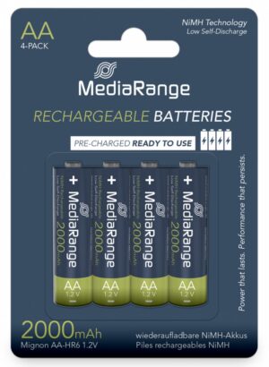 Akumulator MEDIARANGE AA, NiMH, 2000mAh, blister, 4 szt.