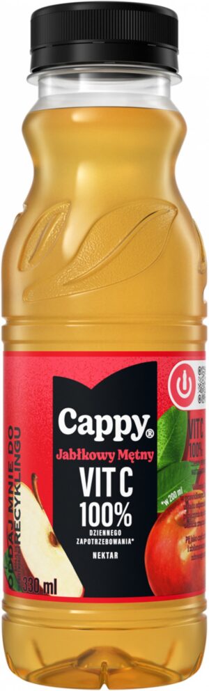 Nektar CAPPY, jabłkowy, 0,33l, kaucja