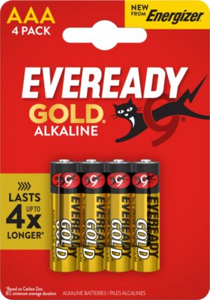 Bateria EVEREADY GOLD from ENERGIZER, AAA, LR03, 1,5V, CP4 EU, 4 szt.